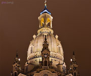 Dresdner Frauenkirche bei Nacht
