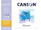 Canson Montval fein Aquarelle, 200 g/qm, 100 Blatt pro Block