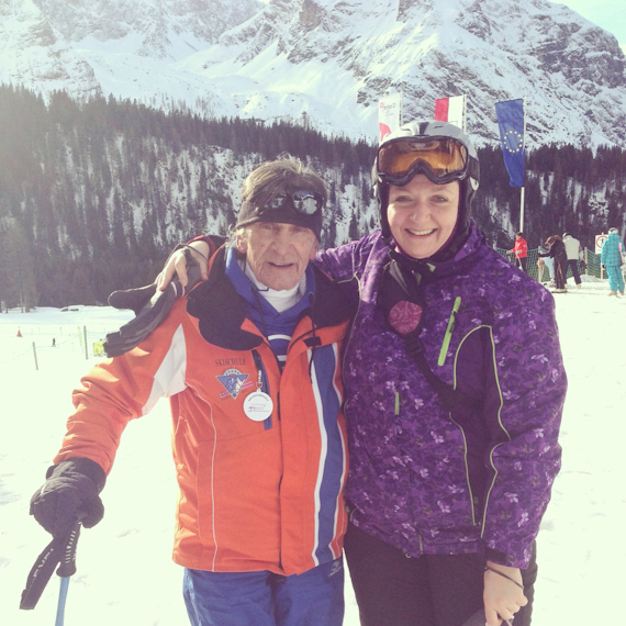 Skilehrer Toni und ich