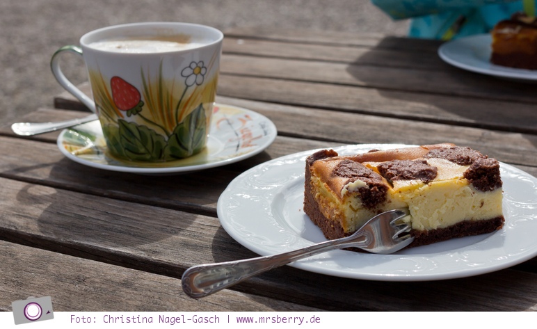Hof Mougin: leckerer hausgemachter Kuchen im Hof Café