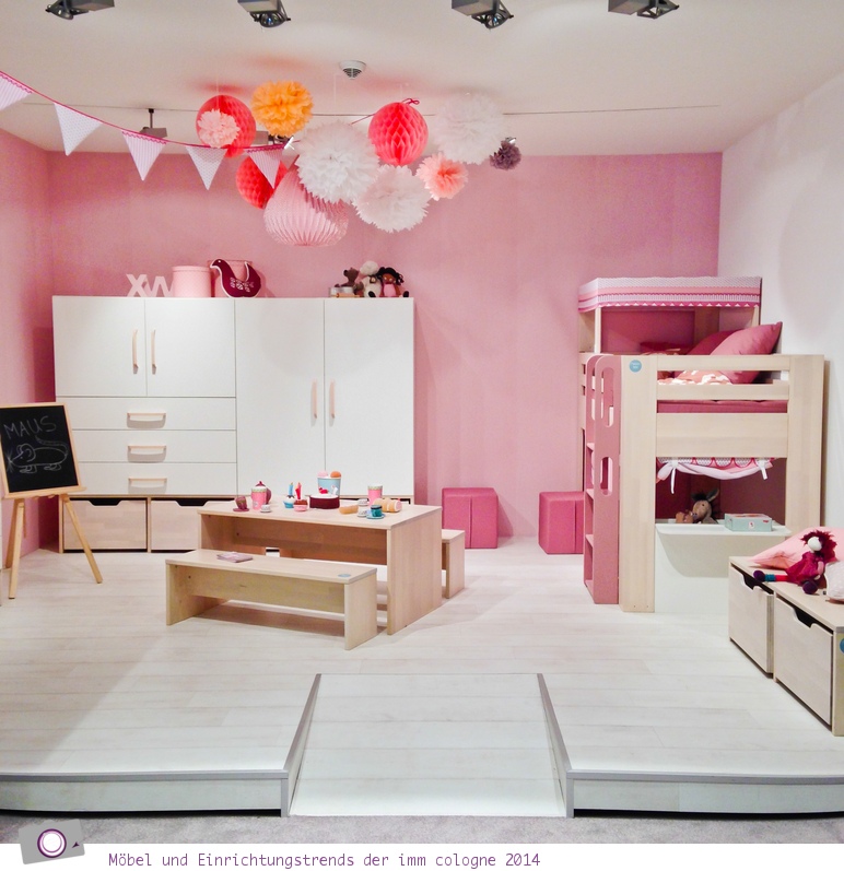 Möbel- und Einrichtungstrends von der imm cologne 2014: Kinderzimmer in Pastell Farben