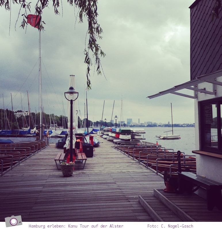 Hamburg erleben: eine Kanu Tour mit Picknick auf der Alster 