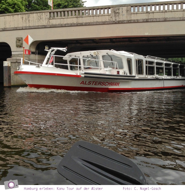 Hamburg erleben: eine Kanu Tour auf der Alster 
