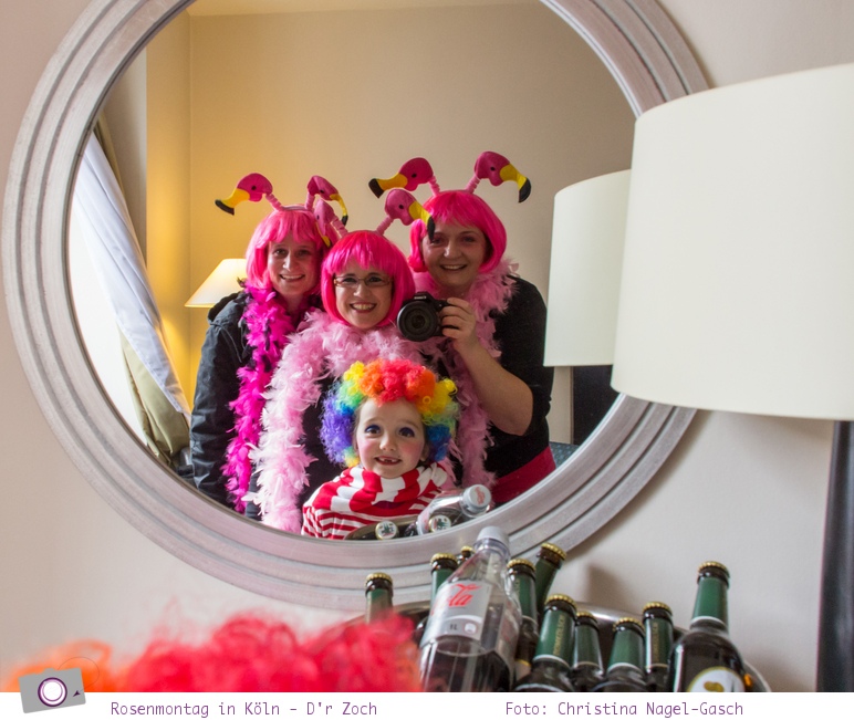 Karneval - der Rosenmontagszug in Köln 2014: Selfie
