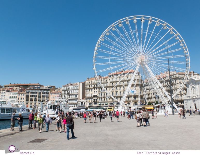 Norwegian Epic: Landgang in Marseille - das Riesenrad am alten Hafen von Marseille