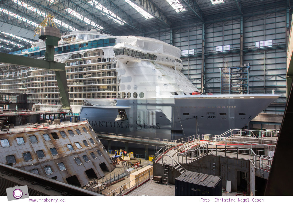 Meyer Werft in Papenburg: hier werden Kreuzfahrtschiffe gebaut
