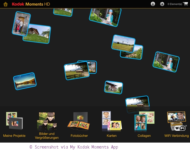Fotobuch mit der My KODAK Moments App erstellen