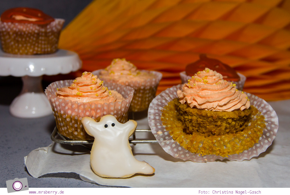 Rezept Kürbis Cupcakes und Halloween Kekse