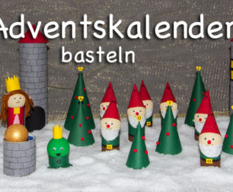 DIY Adventskalender basteln - Märchenwald zum Serlbermachen