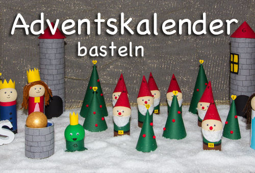 Adventskalender basteln – Märchenwald zum Selbermachen