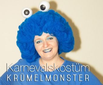 Kostüm für Karneval: Krümelmonster selber machen