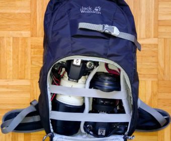 Fotorucksack Test: Jack Wolfskin ACS Photo Pack - Kamerarucksack und Wanderrucksack (Daypack) in einem