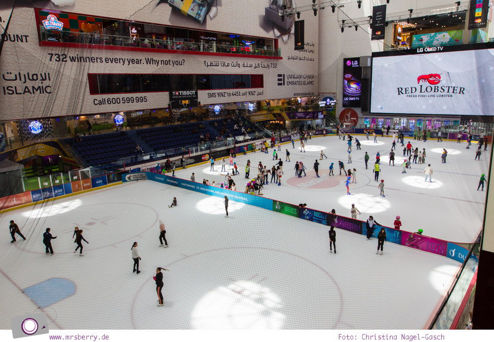 Fernreisen - Dubai mit Kind: Eislaufbahn in der Dubai Mall