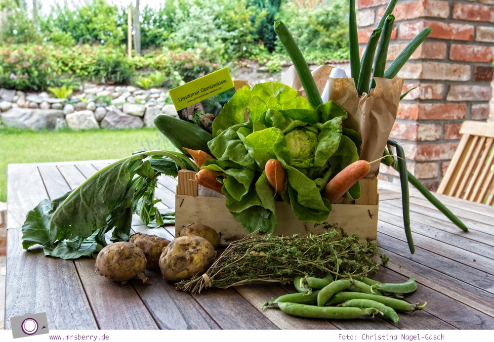 Familienurlaub auf Usedom: Usedomer Gemüsekiste mit Bio-Obst und Gemüse von der Insel