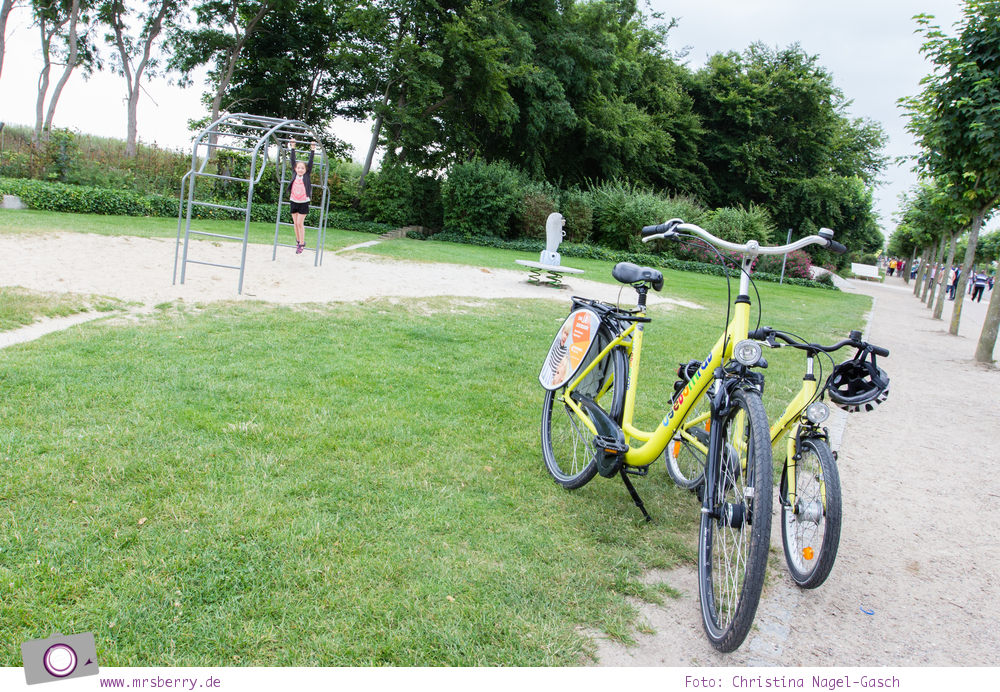 Usedom - Ausflüge für Familien und Kinder: eine Radtour durch die drei Kaiserbäder - Zwischenstopp am Spielplatz