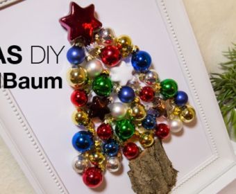 XMAS DIY: Ein Kugelbaum oder ein Tannenbaum aus Weihnachtskugeln