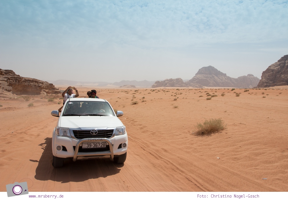 Rundreise Jordanien - ein Reisebericht: Jeep-Safari durch das "Tal des Mondes" | Wadi Rum