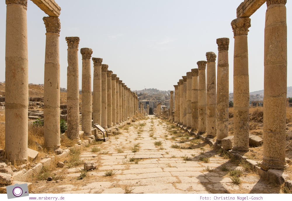 Rundreise Jordanien - ein Reisebericht: historische Stadt Jerash (Gerasa)