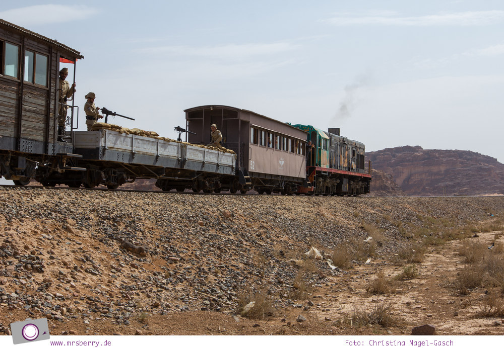 Rundreise Jordanien - ein Reisebericht: Die Geschichte der Hedschasbahn am Wüstenbahnhof der Hedjaz Train Station