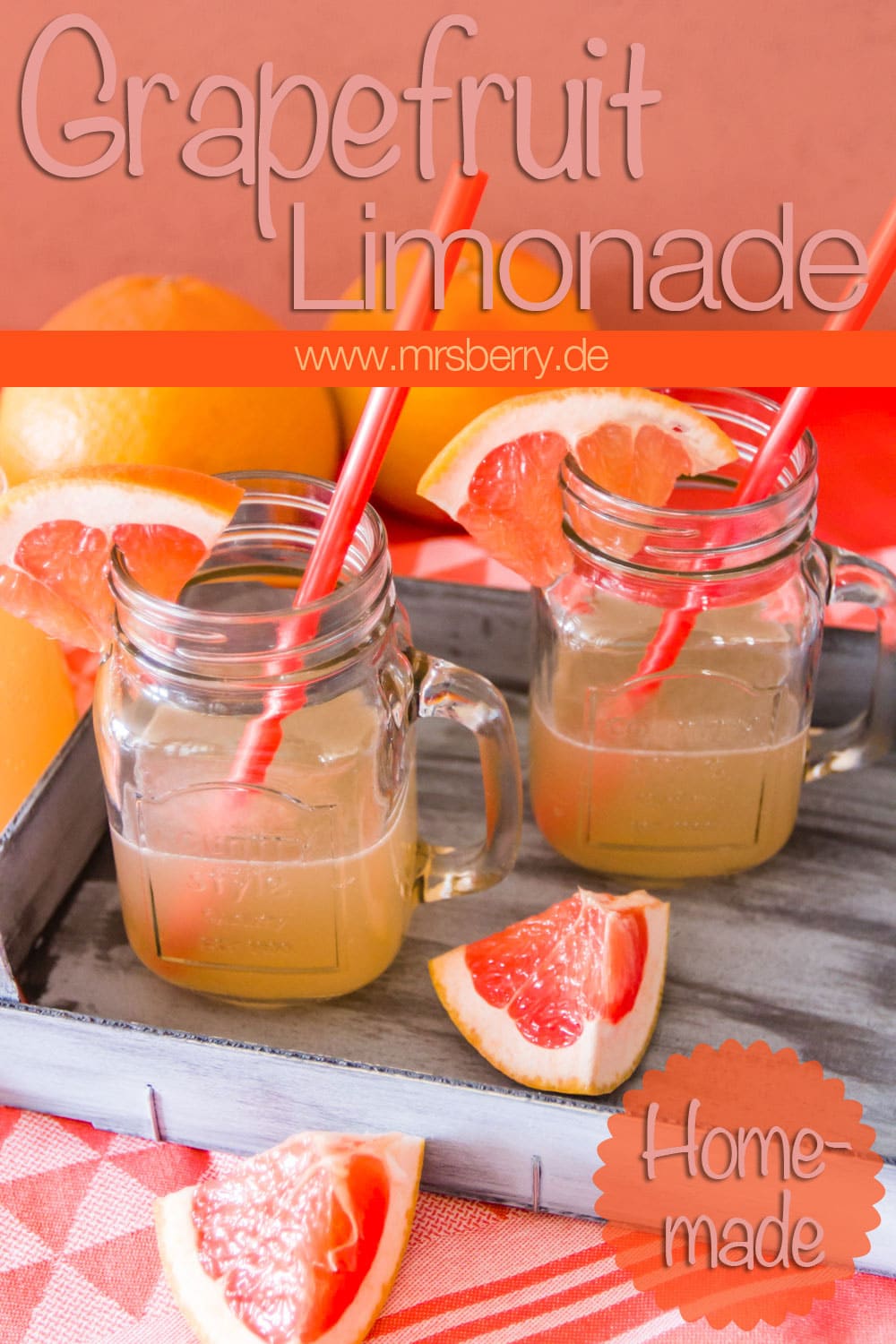 Limonade selber machen - Grapefruit Lemonade (Limo selber machen)