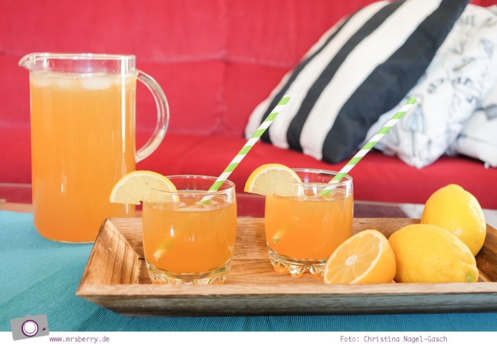 Selbstgemachte Limonade: fruchtig &amp; herb, Zitronen-Ingwer-Limonade ...