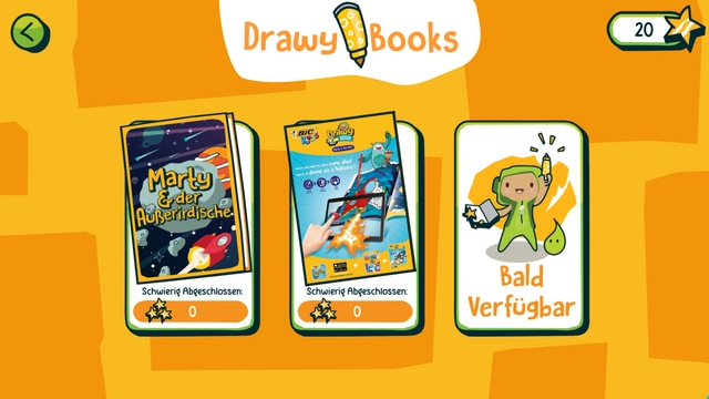 BIC Kids DrawyBook (Screenshot) für Malspaß und digitale Erlebnisse