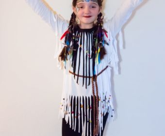 MrsBerry.de DIY | Indianer Kostüm basteln - ein easy peasy DIY und Last Minute Verkleidung für Karneval / Fasching