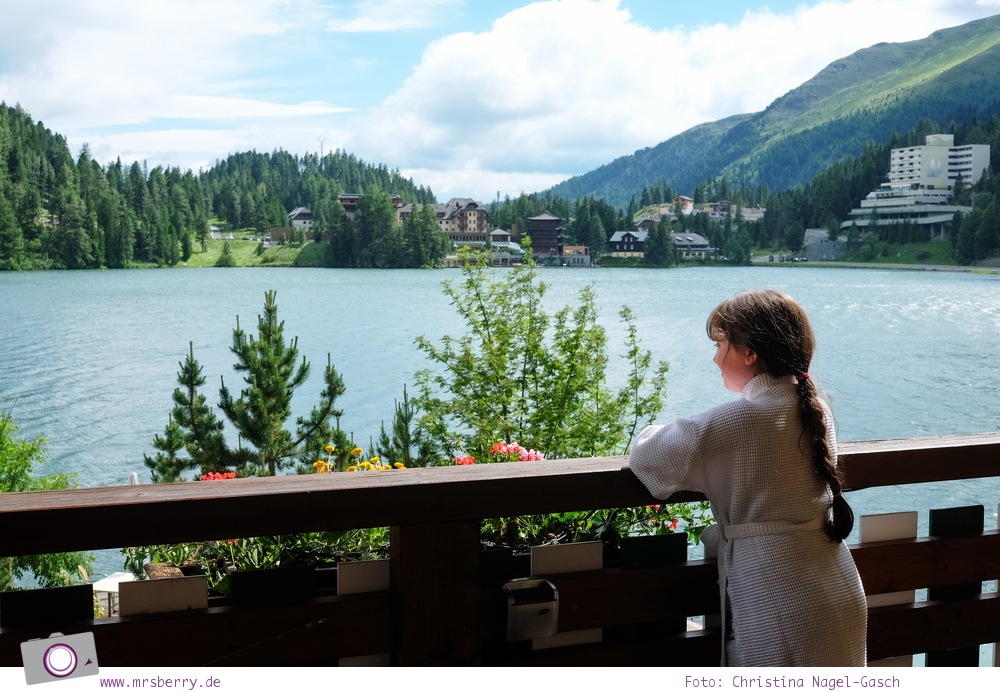 Steiermark mit Kind - Urlaub im Seehotel Jägerwirt auf der Turracher Höhe am Turracher See: Ausblick vom Balkon