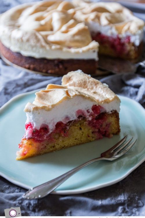 Rezept für Johannisbeerkuchen mit Baiser