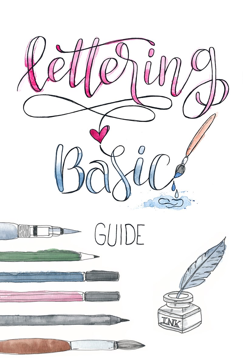 Lettering Basic Guide mit Tipps & Tricks für Anfänger und Fortgeschrittene | Handlettering lernen | Brushlettering lernen