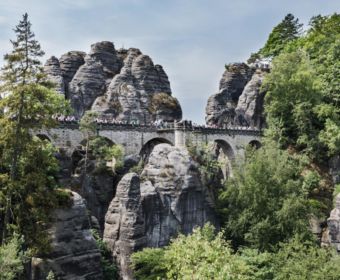 Sächsische Schweiz: Familienurlaub in Hinterhermsdorf - Ausflugsziele für Familien, wie z.B, Nationalpark Sächsische Schweiz, Wanderung Bastei mit Basteibrücke, Wanderung Schwedenlöcher, Festung Königstein und vieles mehr