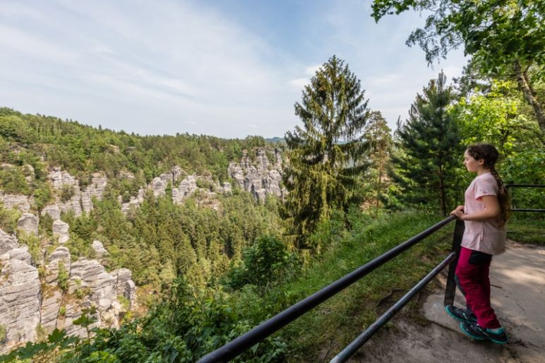 Sächsische Schweiz: Familienurlaub in Hinterhermsdorf - Nationalpark Wanderung Bastei