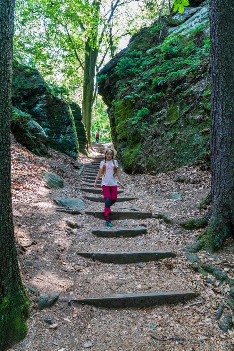 Sächsische Schweiz: Familienurlaub in Hinterhermsdorf - Nationalpark Wanderung Schwedenlöcher und Bastei