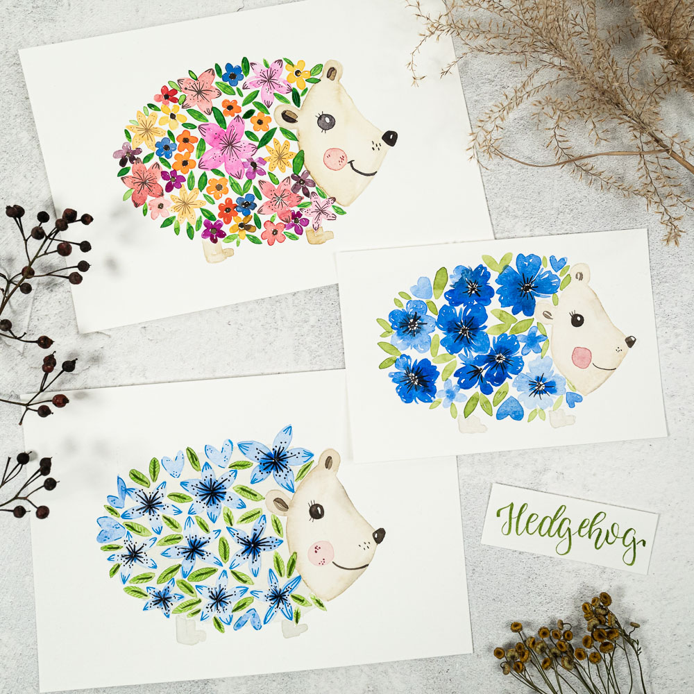 MrsBerry_Watercolor_FloralJourneyChallenge_Maerz_Blumenigel