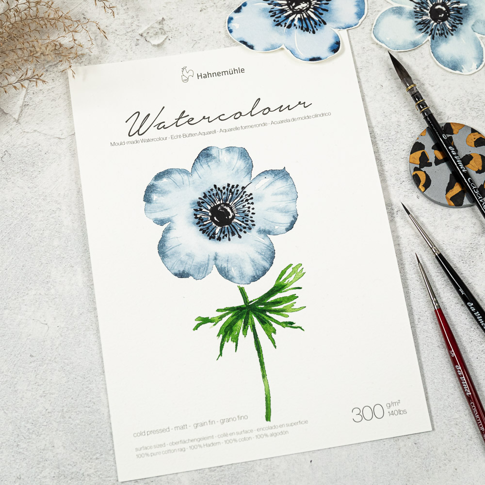 MrsBerry_Watercolor_FloralJourneyChallenge_Februar_Anemone